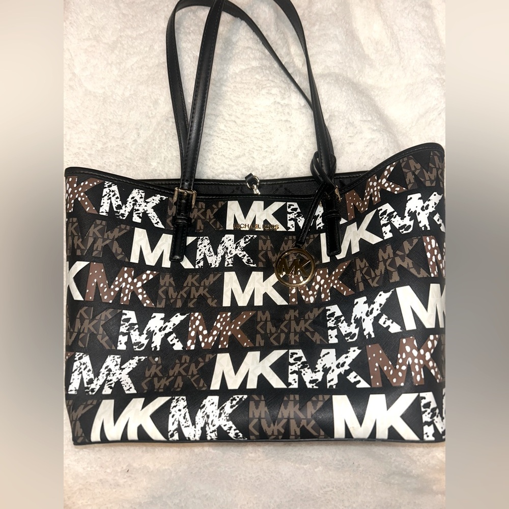 Michael Kors Exotic Logo Jet Set Carryall